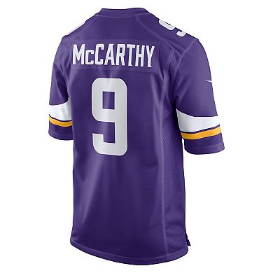 Men's Nike J.J. McCarthy Purple Minnesota Vikings 2024 NFL Draft First Round Pick Player Game Jersey