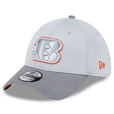 Men's New Era Gray Cincinnati Bengals 2024 NFL Training Camp 39THIRTY Flex Hat