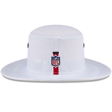 Men's New Era White San Francisco 49ers 2024 NFL Training Camp Panama Bucket Hat