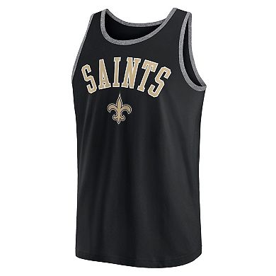 Men's Fanatics Black New Orleans Saints Bet Tank Top