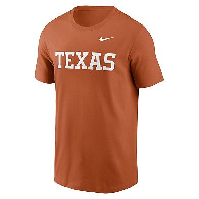 Men's Nike Texas Orange  Texas Longhorns Primetime Evergreen Wordmark T-Shirt