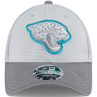 Men's New Era Gray Jacksonville Jaguars 2024 NFL Training Camp 9FORTY Adjustable Hat