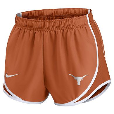 Women's Nike Texas Orange Texas Longhorns Primetime Tempo Performance Shorts