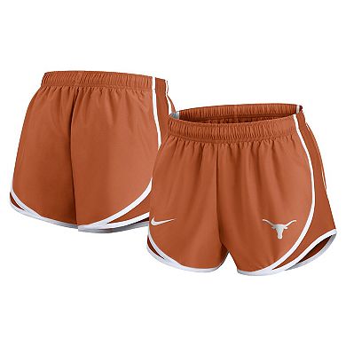 Women's Nike Texas Orange Texas Longhorns Primetime Tempo Performance Shorts