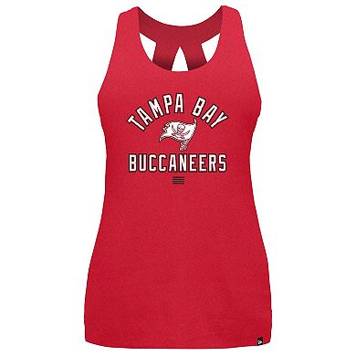 Women's New Era Red Tampa Bay Buccaneers 2024 NFL Training Camp Tank Top