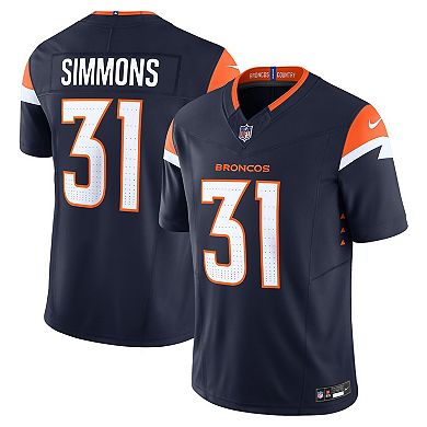 Men's Nike Justin Simmons Navy Denver Broncos Vapor F.U.S.E. Limited Jersey