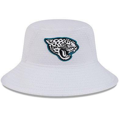 Youth New Era White Jacksonville Jaguars 2024 NFL Training Camp Bucket Hat