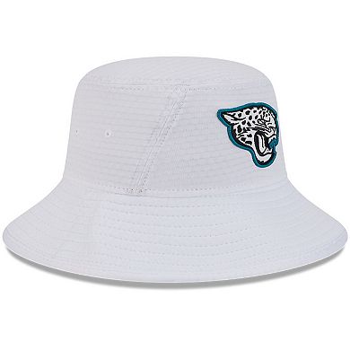 Youth New Era White Jacksonville Jaguars 2024 NFL Training Camp Bucket Hat