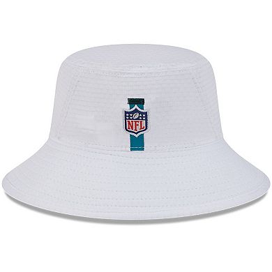 Youth New Era White Jacksonville Jaguars 2024 NFL Training Camp Bucket Hat