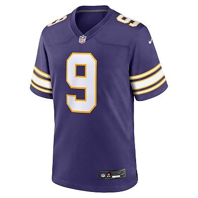 Men's Nike J.J. McCarthy Purple Minnesota Vikings 2nd Alternate 2024 NFL Draft First Round Pick Player Game Jersey