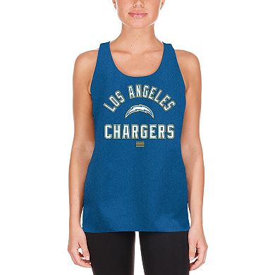 Women's New Era Powder Blue Los Angeles Chargers 2024 NFL Training Camp Tank Top
