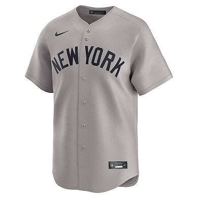 Men's Nike Derek Jeter Gray New York Yankees Away Limited Player Jersey