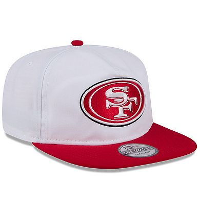 Men's New Era White/Scarlet San Francisco 49ers 2024 NFL Training Camp Golfer Snapback Hat