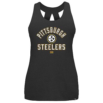 Women's New Era Black Pittsburgh Steelers 2024 NFL Training Camp Tank Top