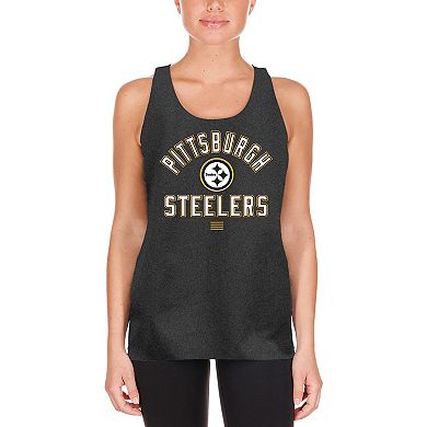 Women's New Era Black Pittsburgh Steelers 2024 NFL Training Camp Tank Top