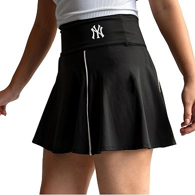 Women's Lusso Black New York Yankees Colleen Skort