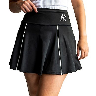 Women's Lusso Black New York Yankees Colleen Skort