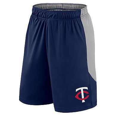 Men's Fanatics Navy/Gray Minnesota Twins Go Hard Shorts