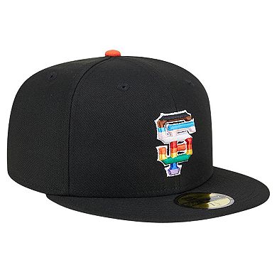 Men's New Era Black San Francisco Giants 2024 Pride On Field 59FIFTY Fitted Hat