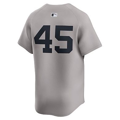 Men's Nike Gerrit Cole Gray New York Yankees Away Limited Player Jersey