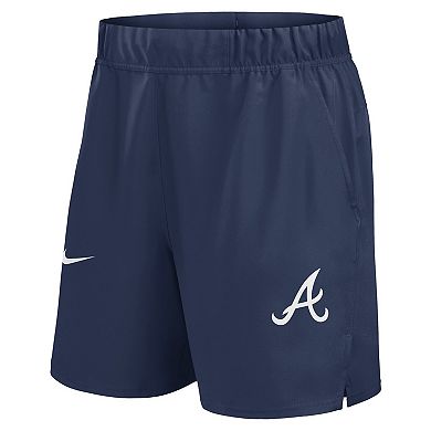 Men's Nike Navy Atlanta Braves Woven Victory Performance Shorts