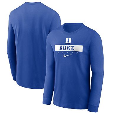 Men's Nike Royal Duke Blue Devils 2024 Sideline Legend Performance Long Sleeve T-Shirt