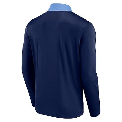 Men's Fanatics Navy Tampa Bay Rays Unstoppable Quarter-Zip Top