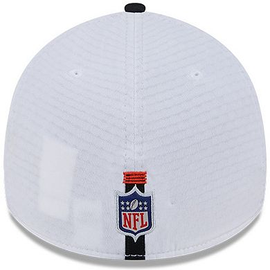 Men's New Era White/Black Cincinnati Bengals 2024 NFL Training Camp 39THIRTY Flex Hat