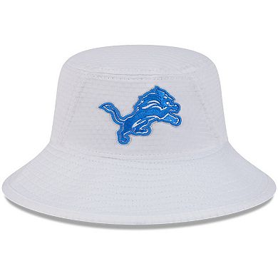 Youth New Era White Detroit Lions 2024 NFL Training Camp Bucket Hat