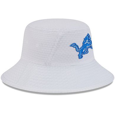 Youth New Era White Detroit Lions 2024 NFL Training Camp Bucket Hat