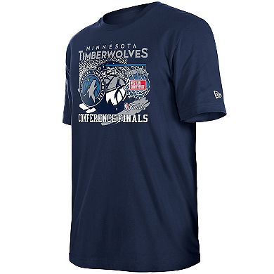 Men's New Era Navy Minnesota Timberwolves 2024 Western Conference Finals T-Shirt