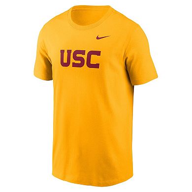 Men's Nike Gold USC Trojans Primetime Evergreen Wordmark T-Shirt