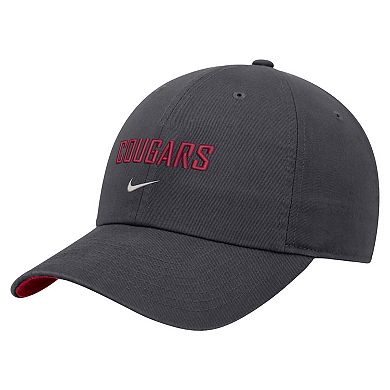 Men's Nike Charcoal Washington State Cougars 2024 Sideline Club Adjustable Hat