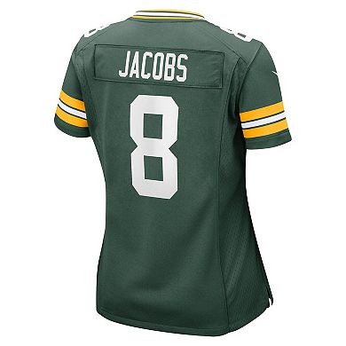 Women's Nike Josh Jacobs  Green Green Bay Packers Team Game Jersey