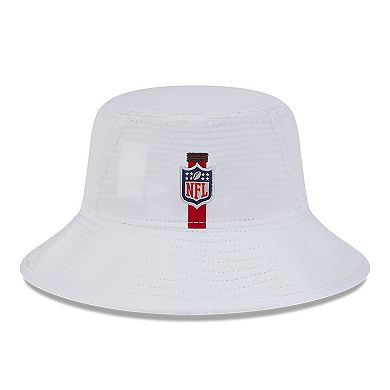 Men's New Era White Tampa Bay Buccaneers 2024 NFL Training Camp Stretch Bucket Hat