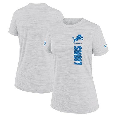 Women's Nike Gray Detroit Lions Velocity Performance T-Shirt