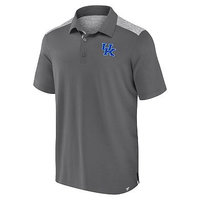 Men's Fanatics Gray Kentucky Wildcats Long Shot Polo