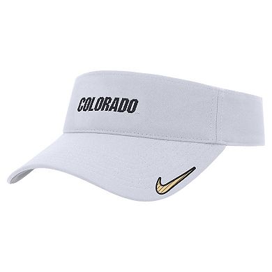 Men's Nike White Colorado Buffaloes 2024 Sideline Ace Performance Adjustable Visor