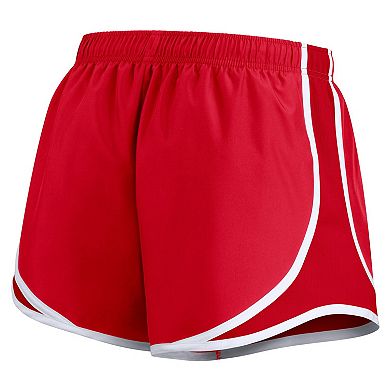 Women's Nike Scarlet Ohio State Buckeyes Primetime Tempo Performance Shorts