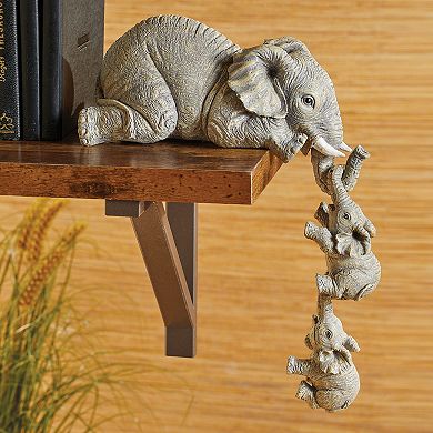 Collections Etc Elephant Family Collectible Figurines - Set Of 3