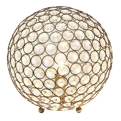 Lalia Home 10" Elipse Medium Contemporary Orb Table Lamp