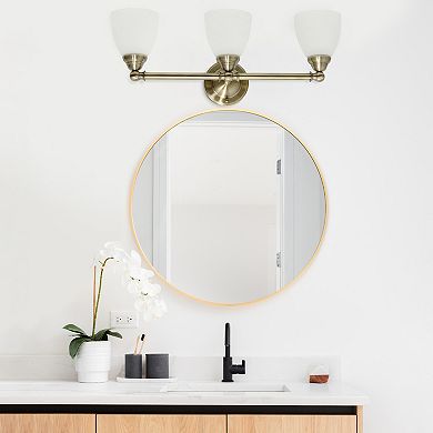 Lalia Home Essentix Traditional 3-Light Vanity Wall-Mounted Light Fixture