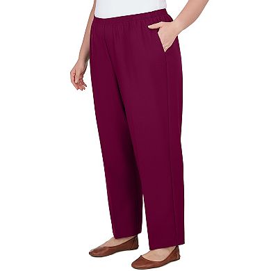 Plus Size Alfred Dunner Classic Elastic Midrise Pants