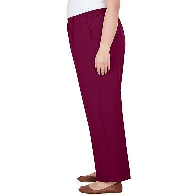 Plus Size Alfred Dunner Classic Elastic Midrise Pants