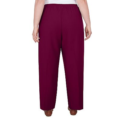 Plus Size Alfred Dunner Classic Elastic Midrise Pants