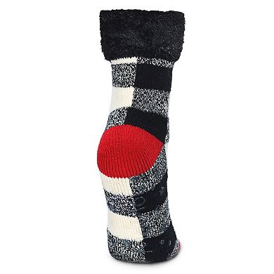 Women's Buffalo Check Plush Cabin Socks