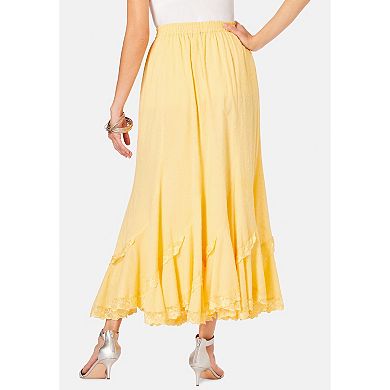 Roaman's Women's Plus Size French Skirt