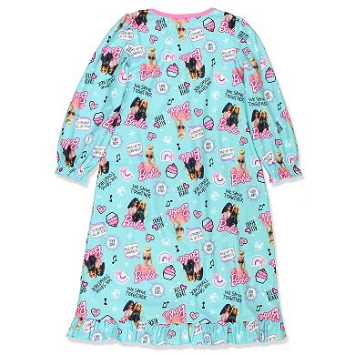 Barbie Girls Flannel Granny Gown Nightgown Pajamas