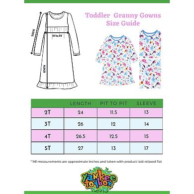 Blue's Clues & You Toddler Girls Flannel Granny Gown Nightgown Pajamas