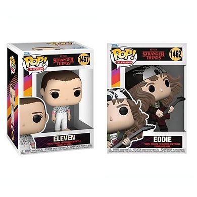 Funko Pop! 2 Pack Stranger Things: Eleven & Guitar Eddie#1457 #1462